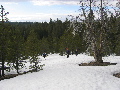 Heading up the hill near camp