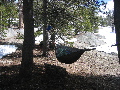 My hammock, pitched in just 2 minutes ;)