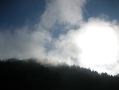 Fog burning off the hills