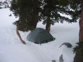 My tent, all set up and cozy (or so I thought)