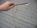 Snow stake with Triptease loop attached through middle